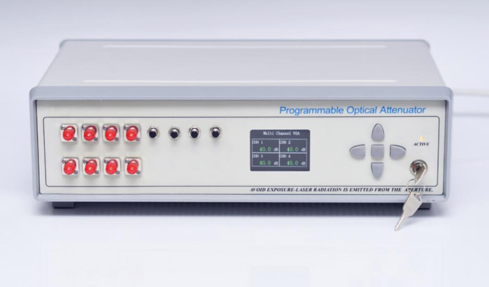 1550nm 4-Channel 30dB Attenuation Range PM1550 Fiber Optical Attenuator PVOA-1550-4-B/D-30-PM-B